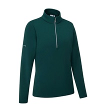 Ping Lyla half zip ribbed Damen Fleecejacke, grün