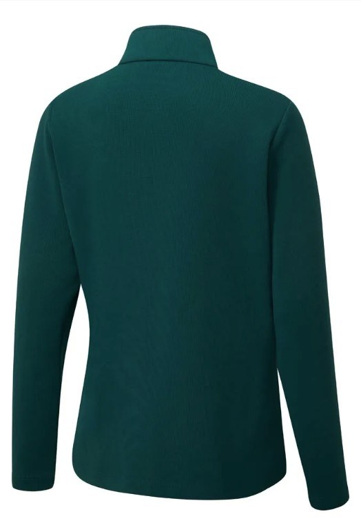 Ping Lyla half zip ribbed Damen Fleecejacke, grün