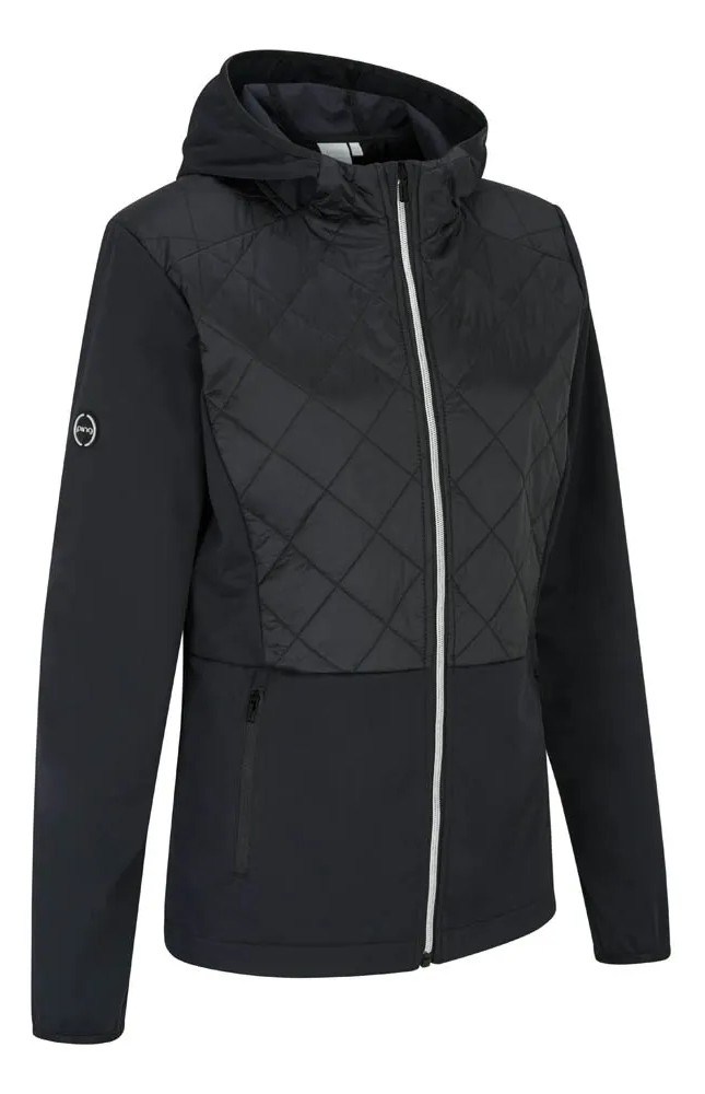 Ping Gem Damen Hybridjacke, schwarz