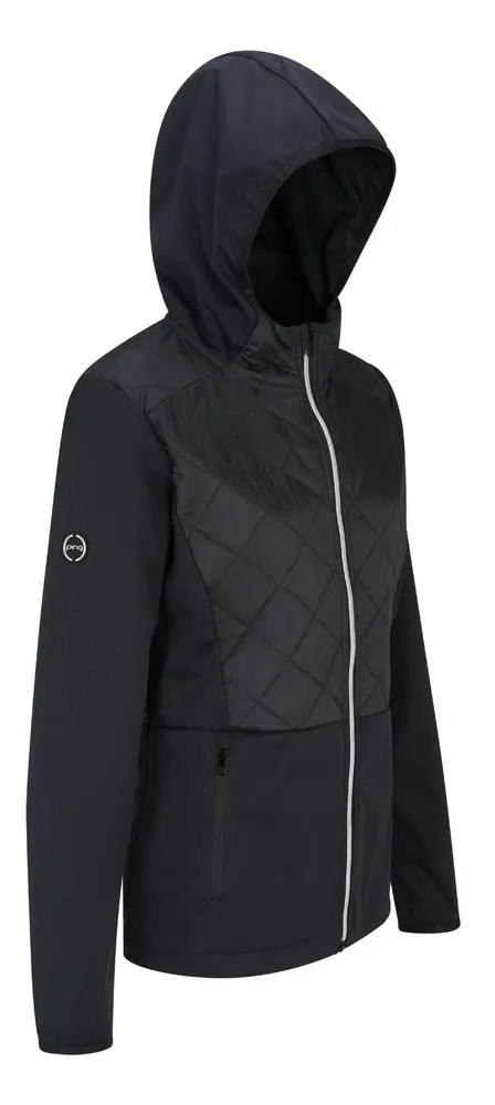 Ping Gem Damen Hybridjacke, schwarz