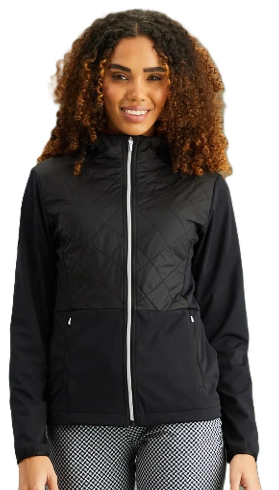 Ping Gem Damen Hybridjacke, schwarz
