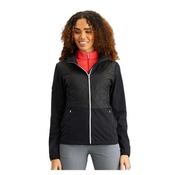 Ping Gem Damen Hybridjacke, schwarz