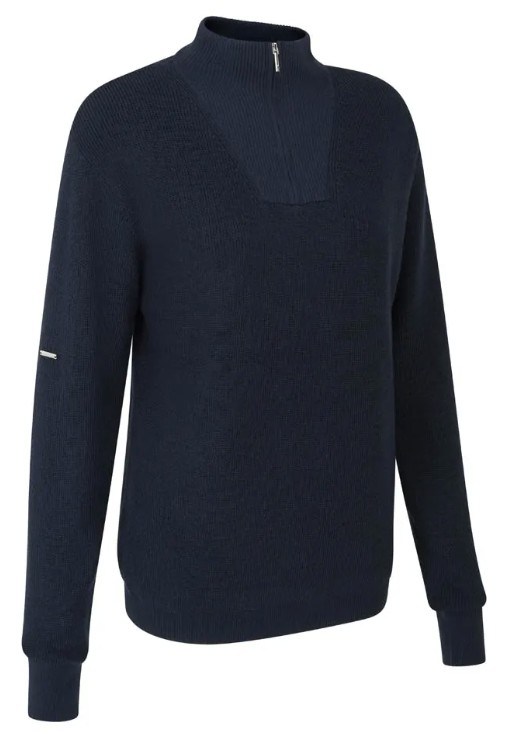 Ping Kaylah Half Zip Lined Damen Pullover, dunkelblau