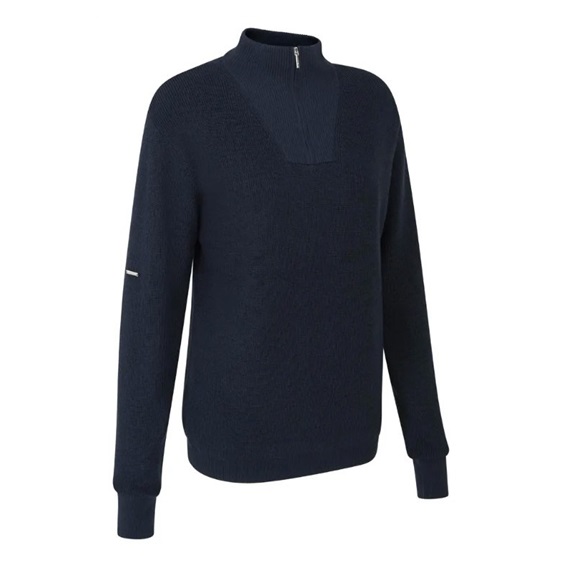 Ping Kaylah Half Zip Lined Damen Pullover, dunkelblau