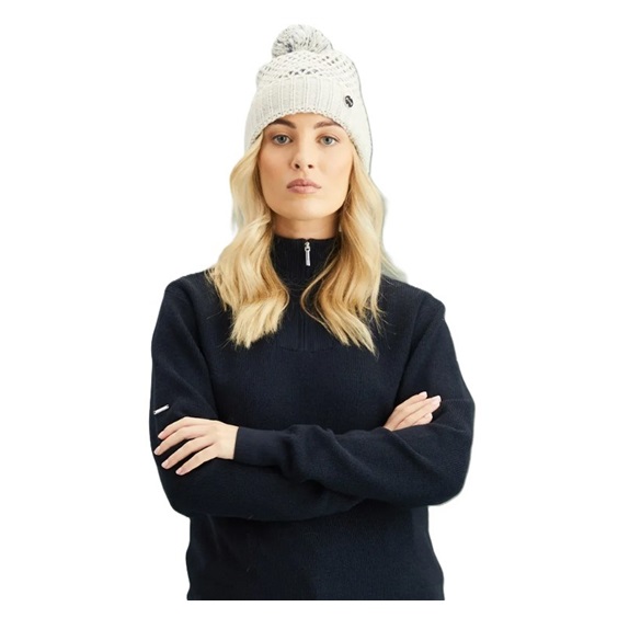 Ping Kaylah Half Zip Lined Damen Pullover, dunkelblau