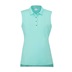Ping Solene damenloses Poloshirt, aruba blue