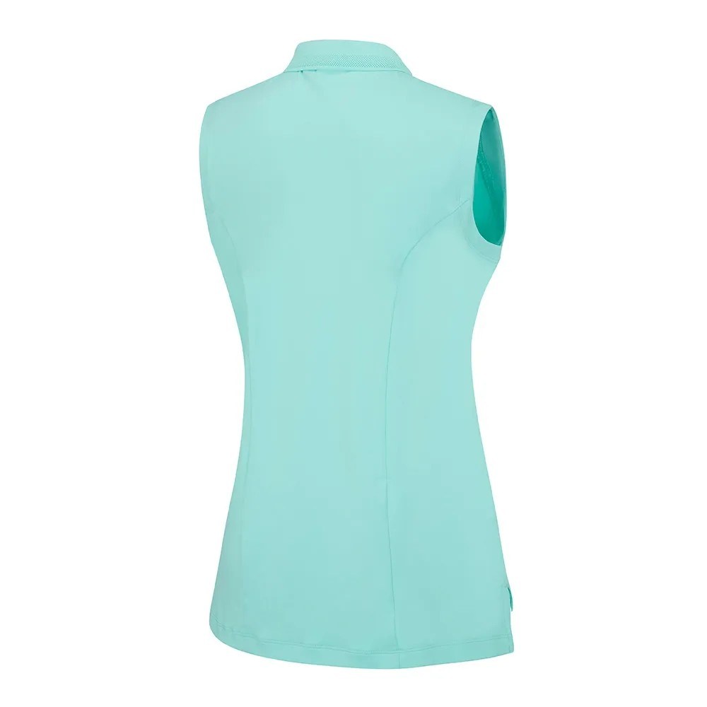 Ping Solene damenloses Poloshirt, aruba blue