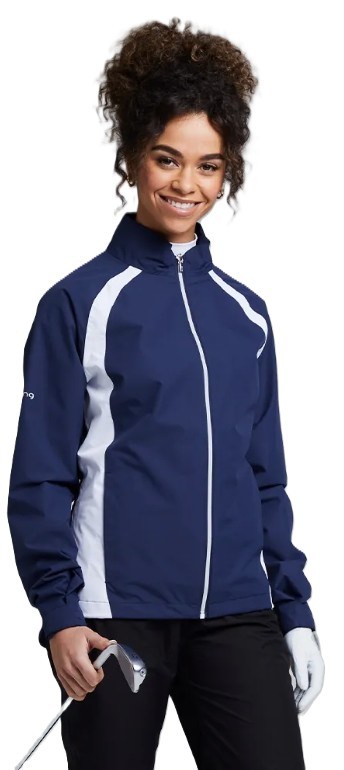 Ping Freda wasserdichte Damenjacke, blau/weiss