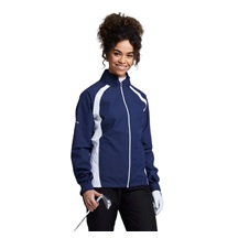 Ping Freda wasserdichte Damenjacke, blau/weiss