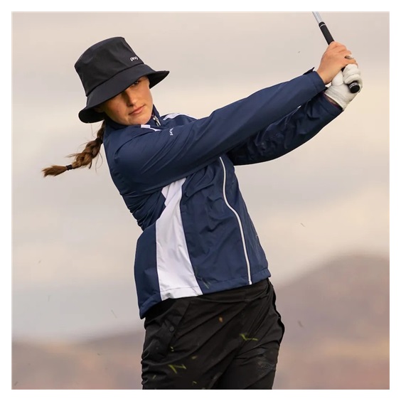Ping Freda wasserdichte Damenjacke, blau/weiss