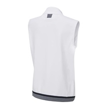PING Dot Fleece Damen Weste, weiss/dunkelblau