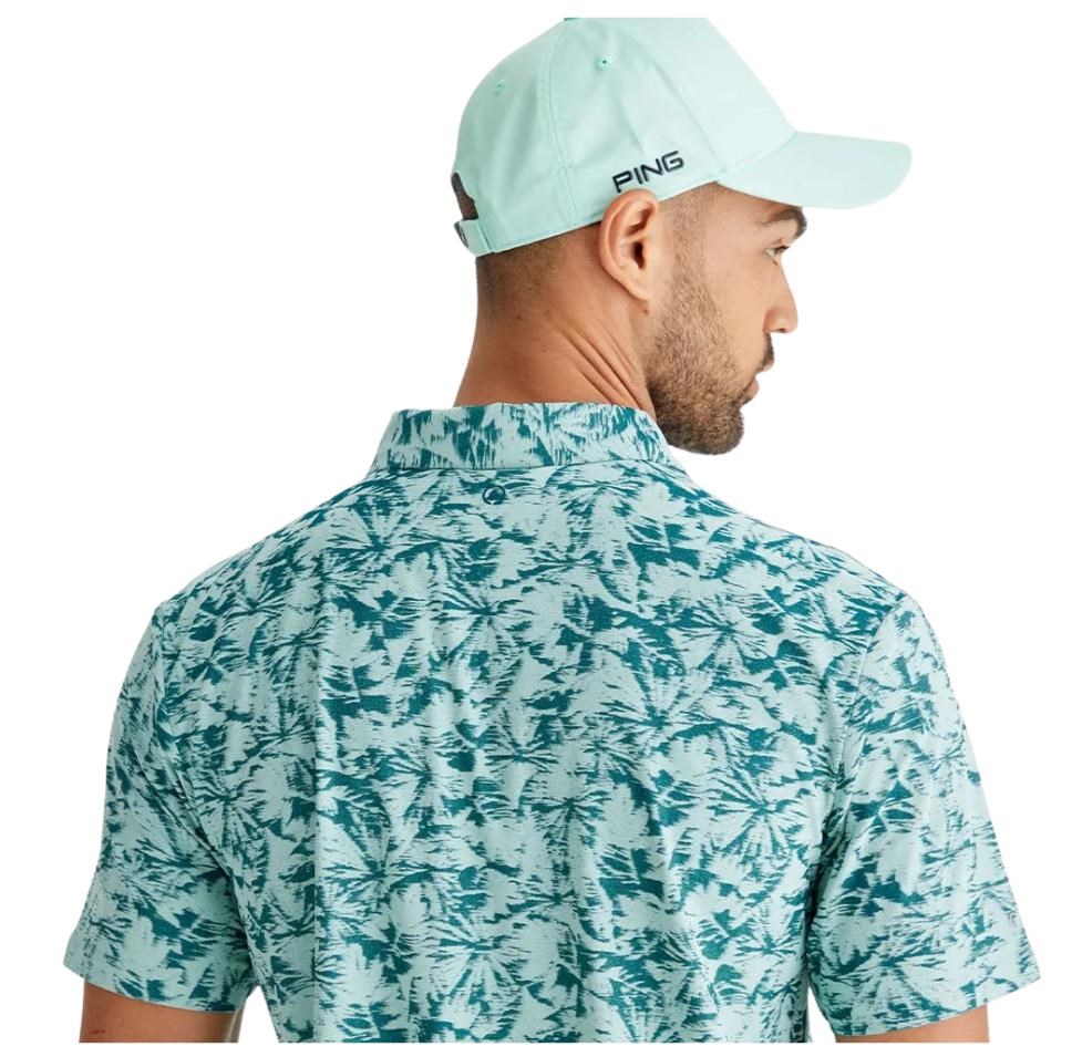 PING Diego Herren Poloshirt, misty green multi