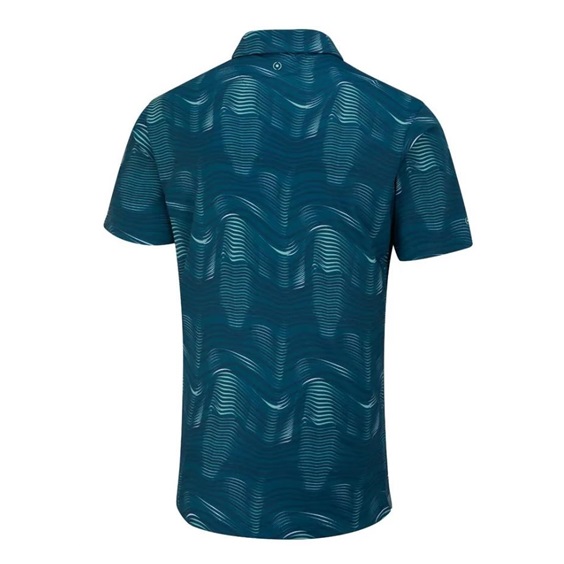 Ping Optic Groove Herren polo, forest multi