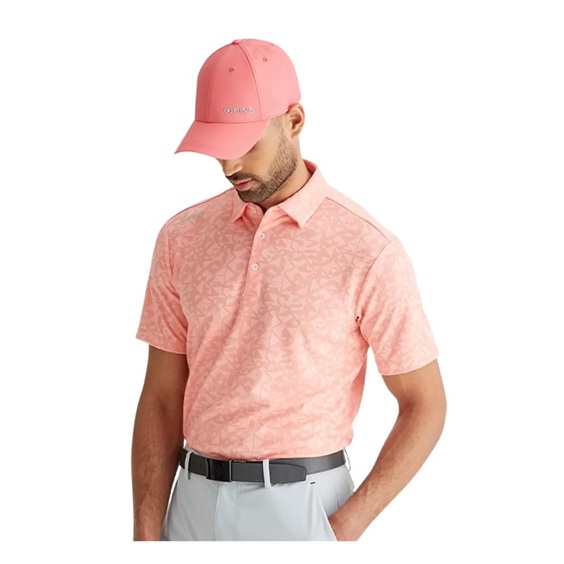 PING Geo Camo Herren Poloshirt, desert flower