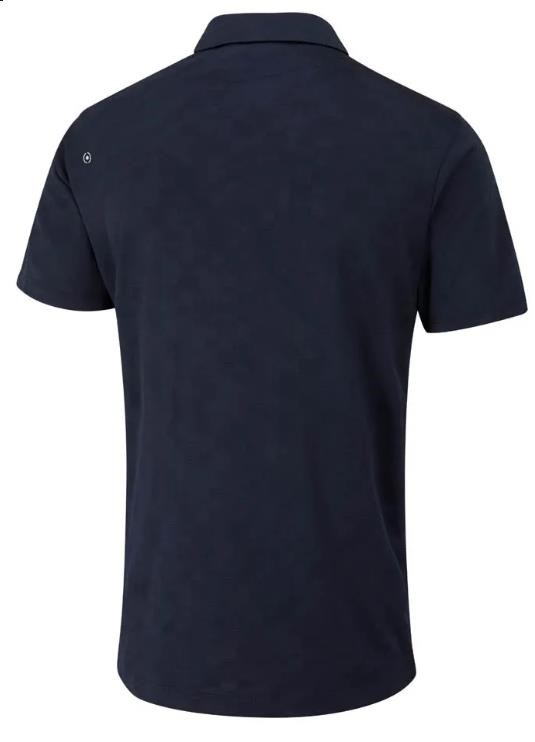 Ping Kenan Textured Herren Poloshirt, dunkelblau