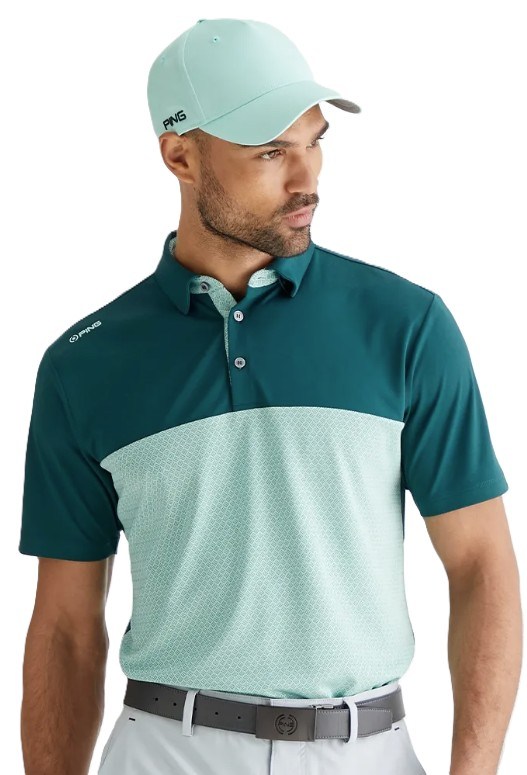 Ping Hall Herren Poloshirt, grün