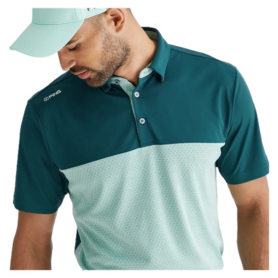 Ping Hall Herren Poloshirt, grün
