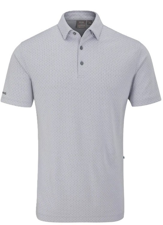 Ping Hershel Herren polo, silber multi