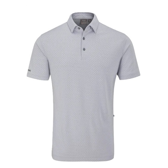 Ping Hershel Herren polo, silber multi