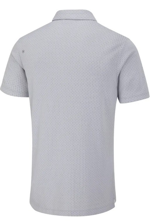 Ping Hershel Herren polo, silber multi