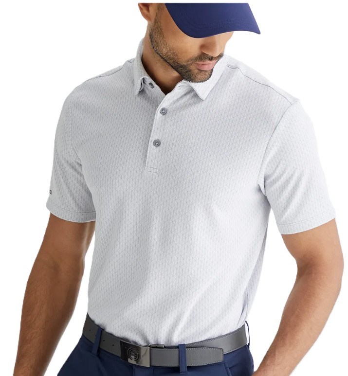 Ping Hershel Herren polo, silber multi