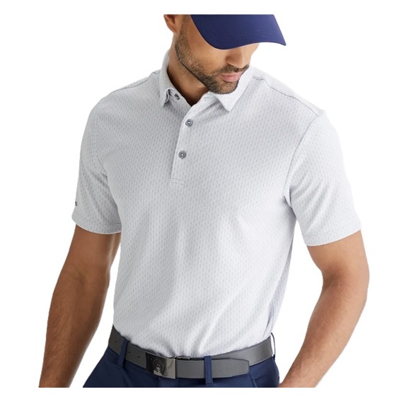 Ping Hershel Herren polo, silber multi