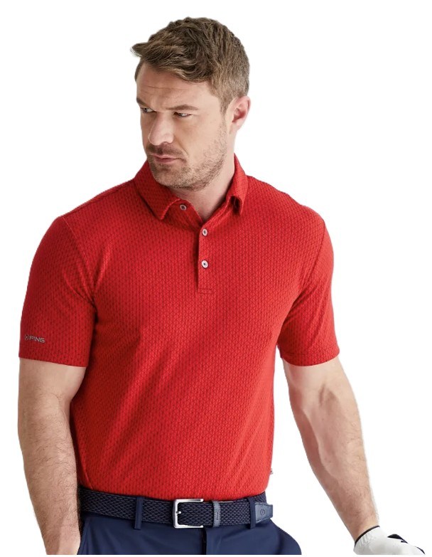 Ping Hershel Herren polo, rot
