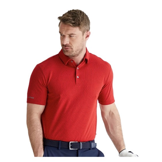 Ping Hershel Herren polo, rot