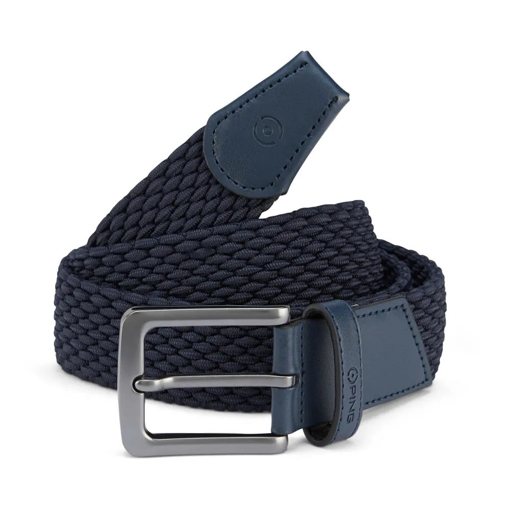 Ping Stretch Webbing Herren Gürtel, dunkelblau