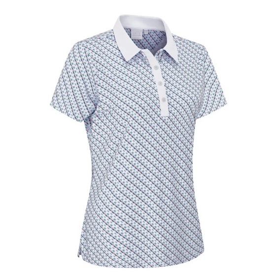 Ping Bethany Damen Poloshirt, neotheric/white