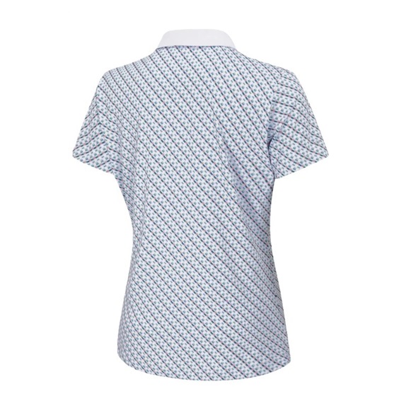 Ping Bethany Damen Poloshirt, neotheric/white