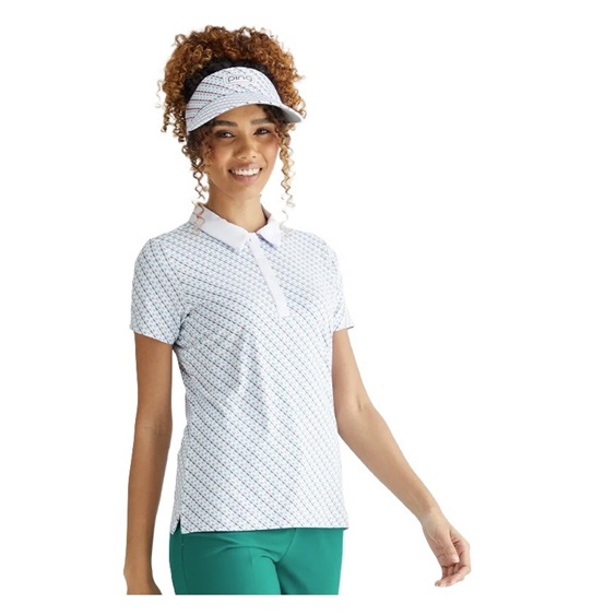Ping Bethany Damen Poloshirt, neotheric/white