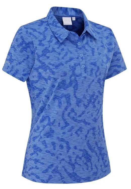 Ping Bethany Damen Poloshirt, cornflower blue