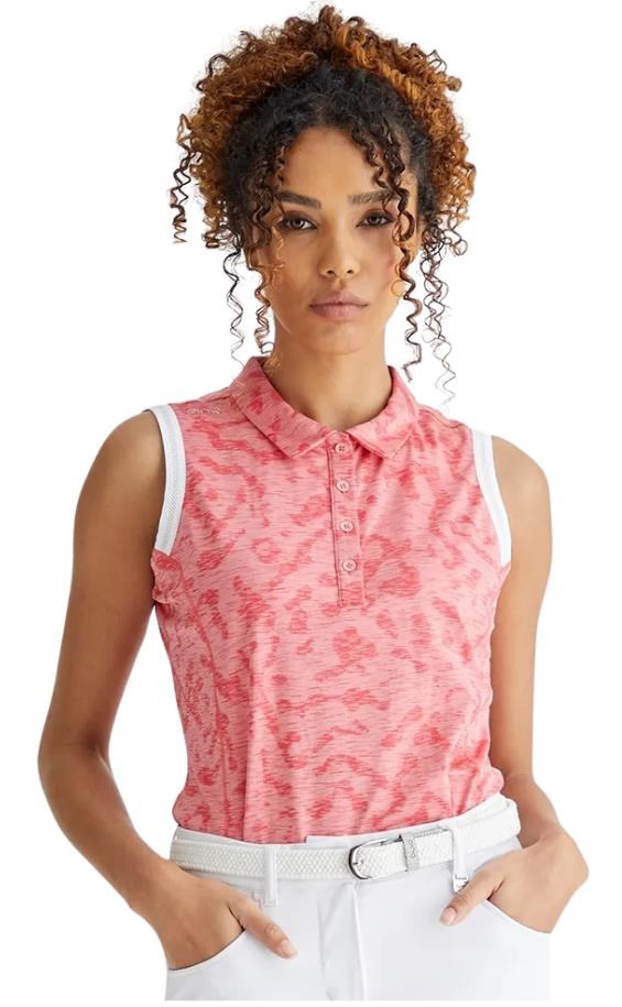 Ping Colleen ärmelloses Damen Poloshirt, sweet pea