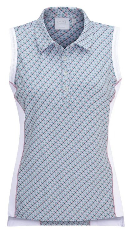 Ping Colleen ärmelloses  Damen Poloshirt, neoteric/weiss