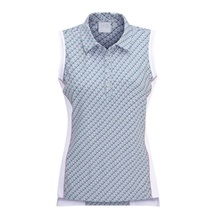 Ping Colleen ärmelloses  Damen Poloshirt, neoteric/weiss