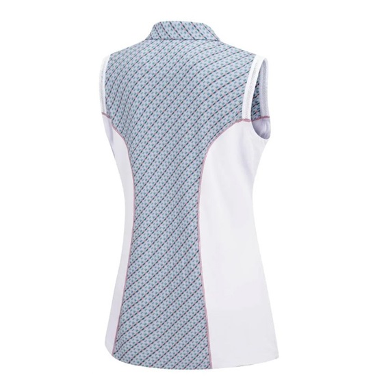 Ping Colleen ärmelloses  Damen Poloshirt, neoteric/weiss