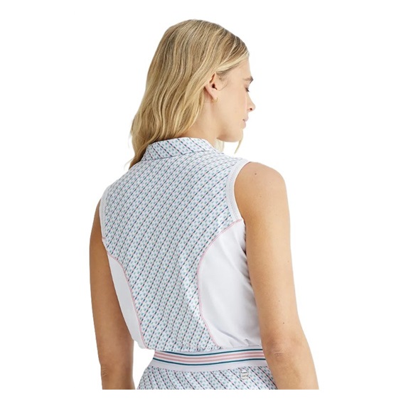 Ping Colleen ärmelloses  Damen Poloshirt, neoteric/weiss