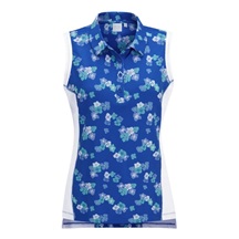 Ping Colleen ärmelloses Damen Poloshirt, vibrierende Blüte/weiss