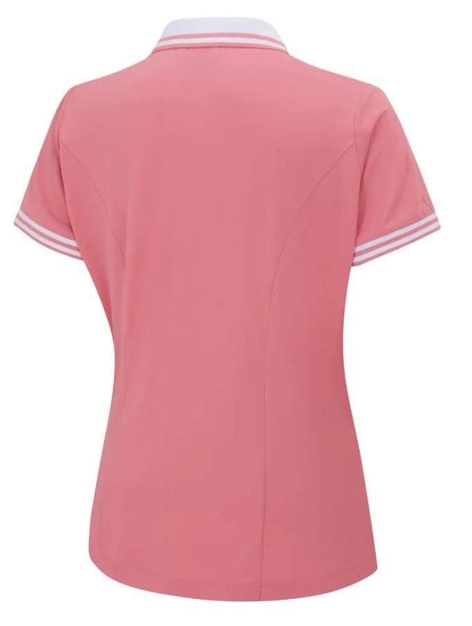 Ping Ali Damen Poloshirt, sweet pea/white