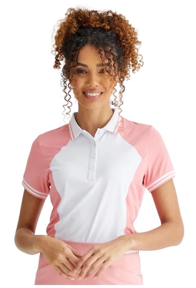 Ping Ali Damen Poloshirt, sweet pea/white
