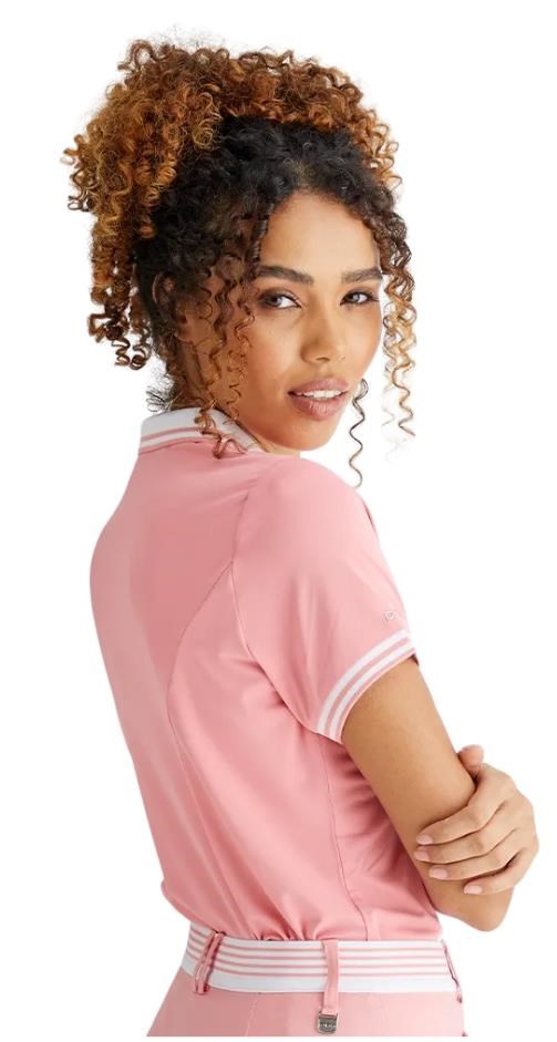 Ping Ali Damen Poloshirt, sweet pea/white