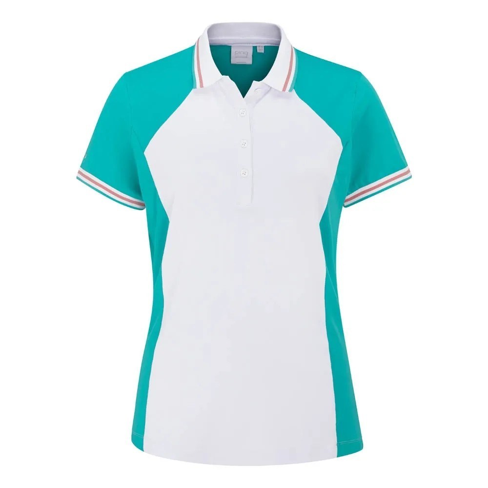 Ping Ali Damen Poloshirt, sweet türkis/weiss
