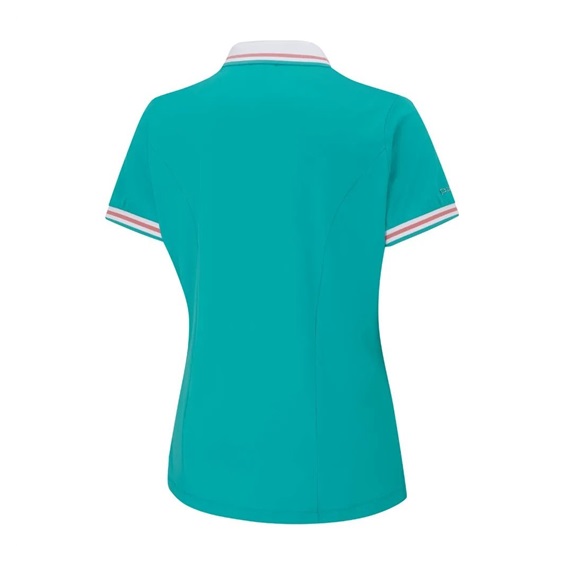 Ping Ali Damen Poloshirt, sweet türkis/weiss