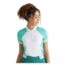 Ping Ali Damen Poloshirt, sweet türkis/weiss