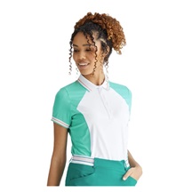 Ping Ali Damen Poloshirt, sweet türkis/weiss