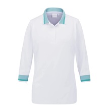 Ping Lindsey Damen Poloshirt, weiss/blau