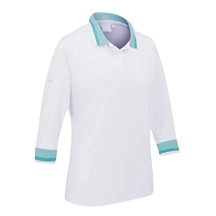 Ping Lindsey Damen Poloshirt, weiss/blau