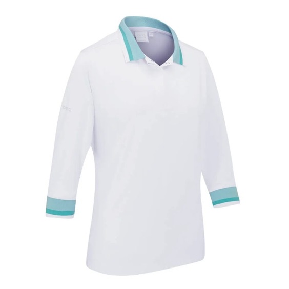 Ping Lindsey Damen Poloshirt, weiss/blau