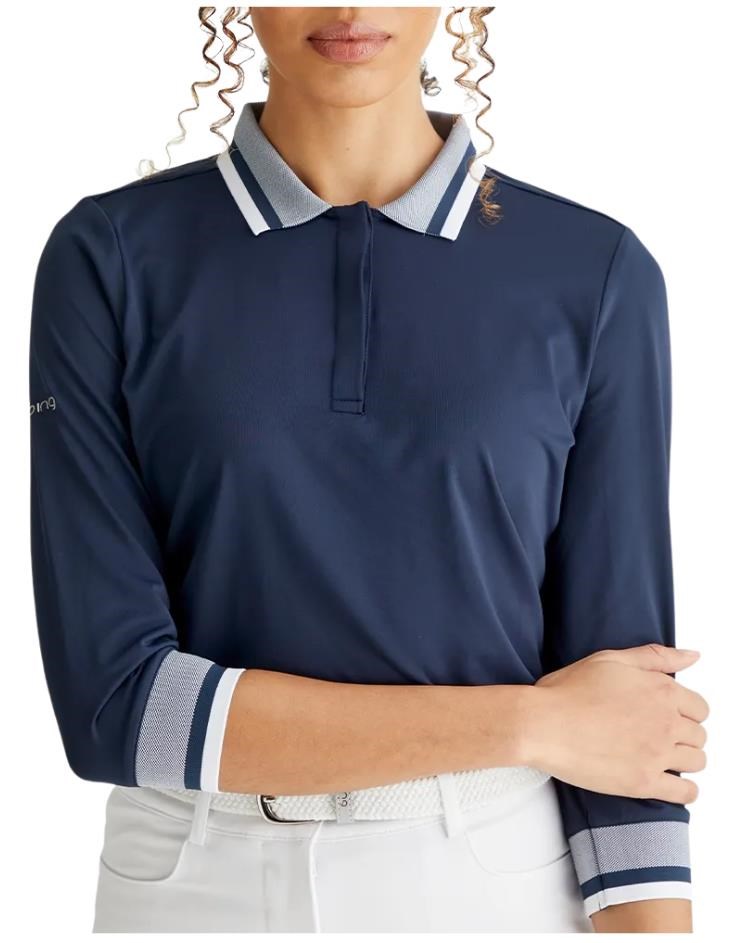 Ping Lindsey Damen Poloshirt, dunkelblau
